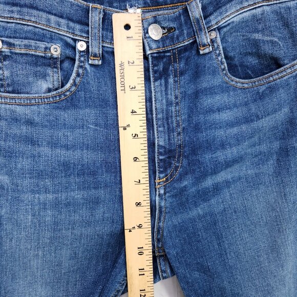 Rag & Bone Jeans 28 Womens Blue High Rise Skinny Distressed Stretch - Picture 7 of 15